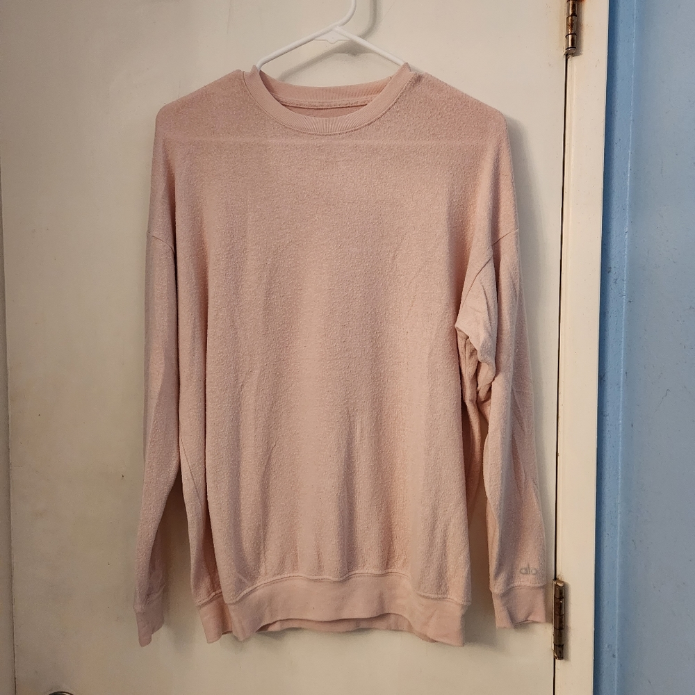 ALO Light Pink Lounge Shirt